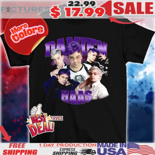 Damien Haas purple aesthetic vintage bootleg style shirt