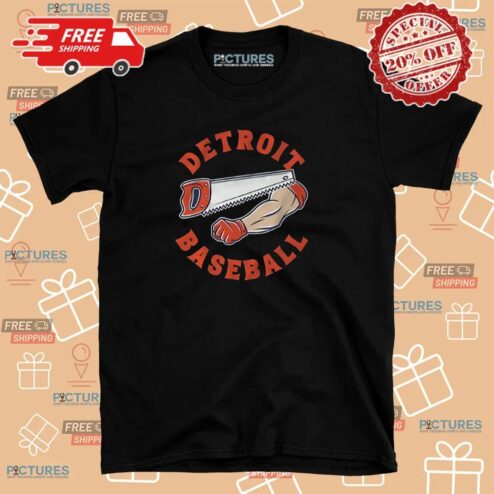Detroit Tigers Baseball Bone Saw Graphic Shirt