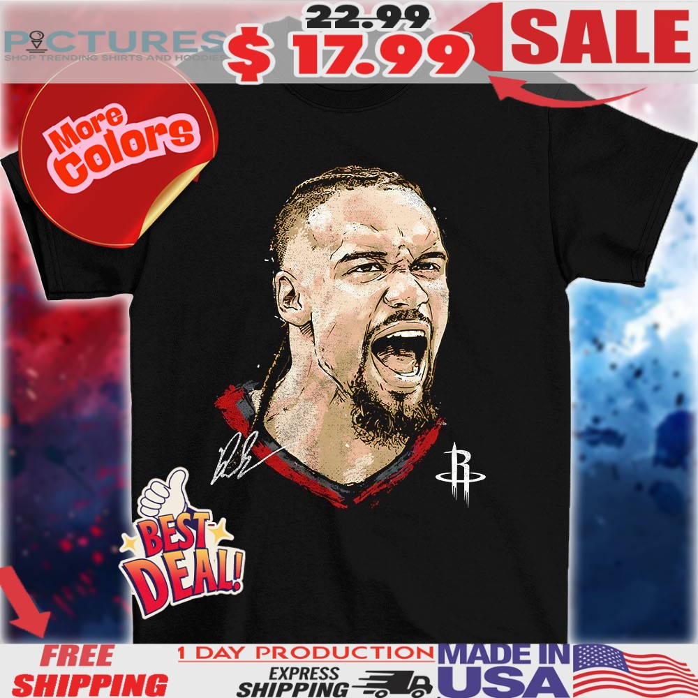 Dillon Brooks Houston Rockets Mlb Basketball Player Portrait Signature Shirt