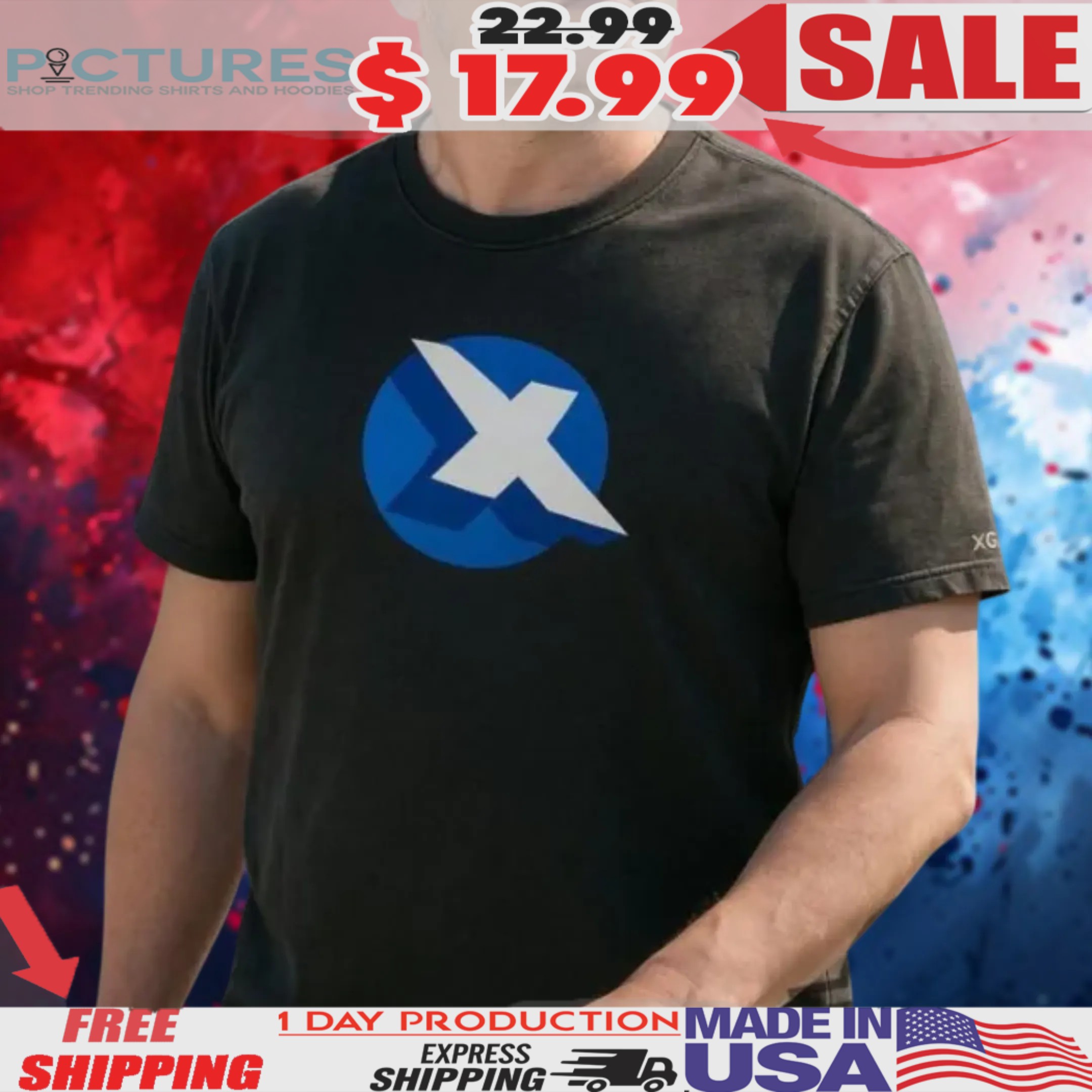 Elon Musk Wearing Retro X.Com Logo 2025 Shirt