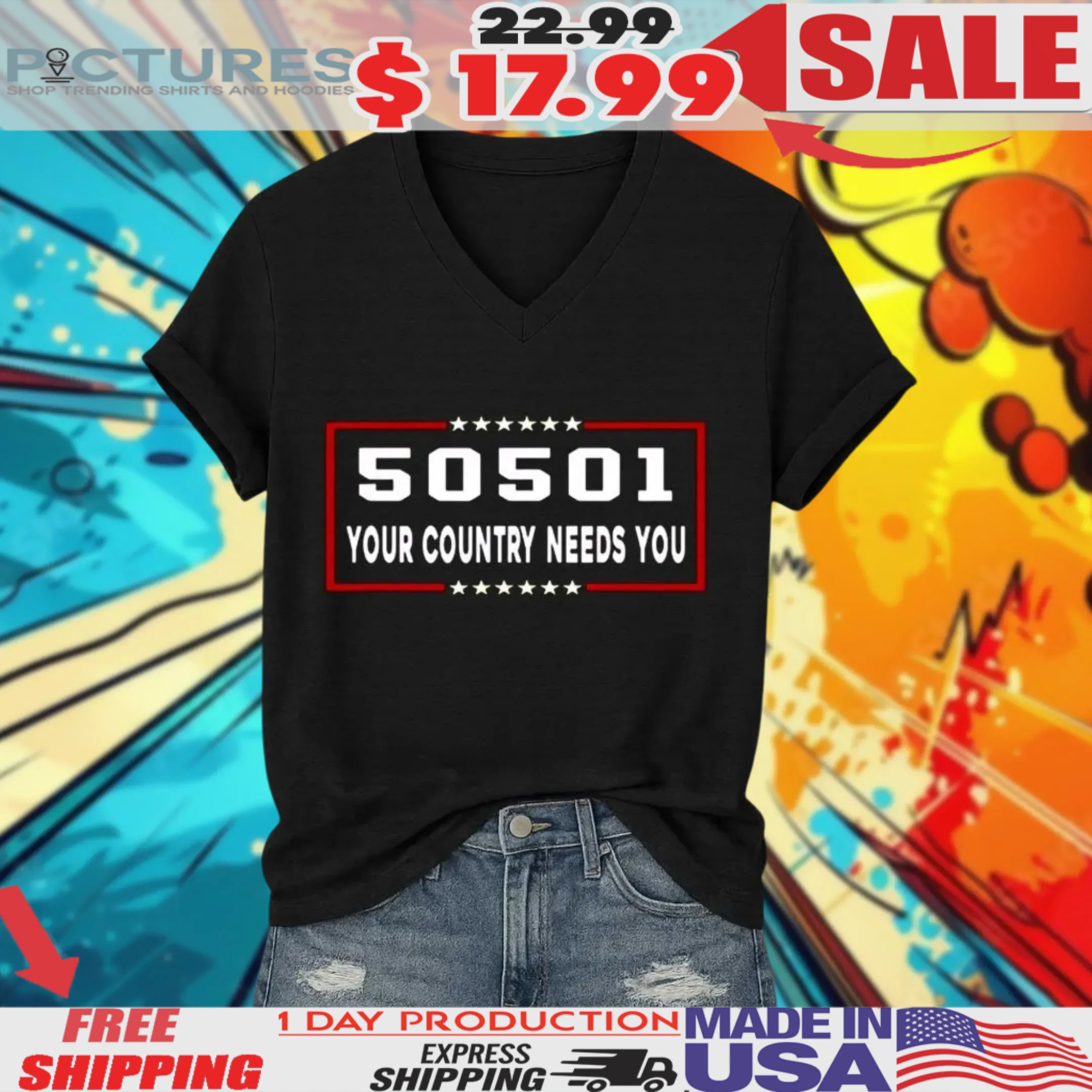 FDT 50501 Your Country Needs You America Shirt