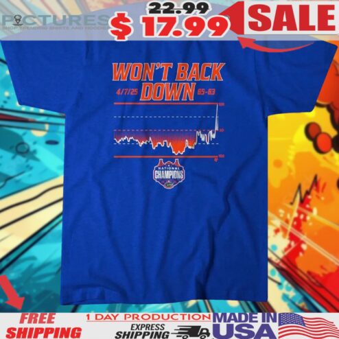 Florida Gators Basketball Won't Back Down National Champions Shirt