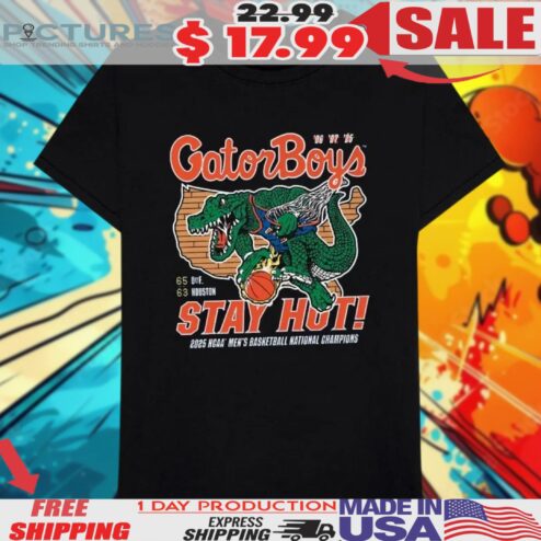 Florida Gators Gator Boys Stay Hot 2025 NCAA Men’s Basketball National Champions Mascot Shirt
