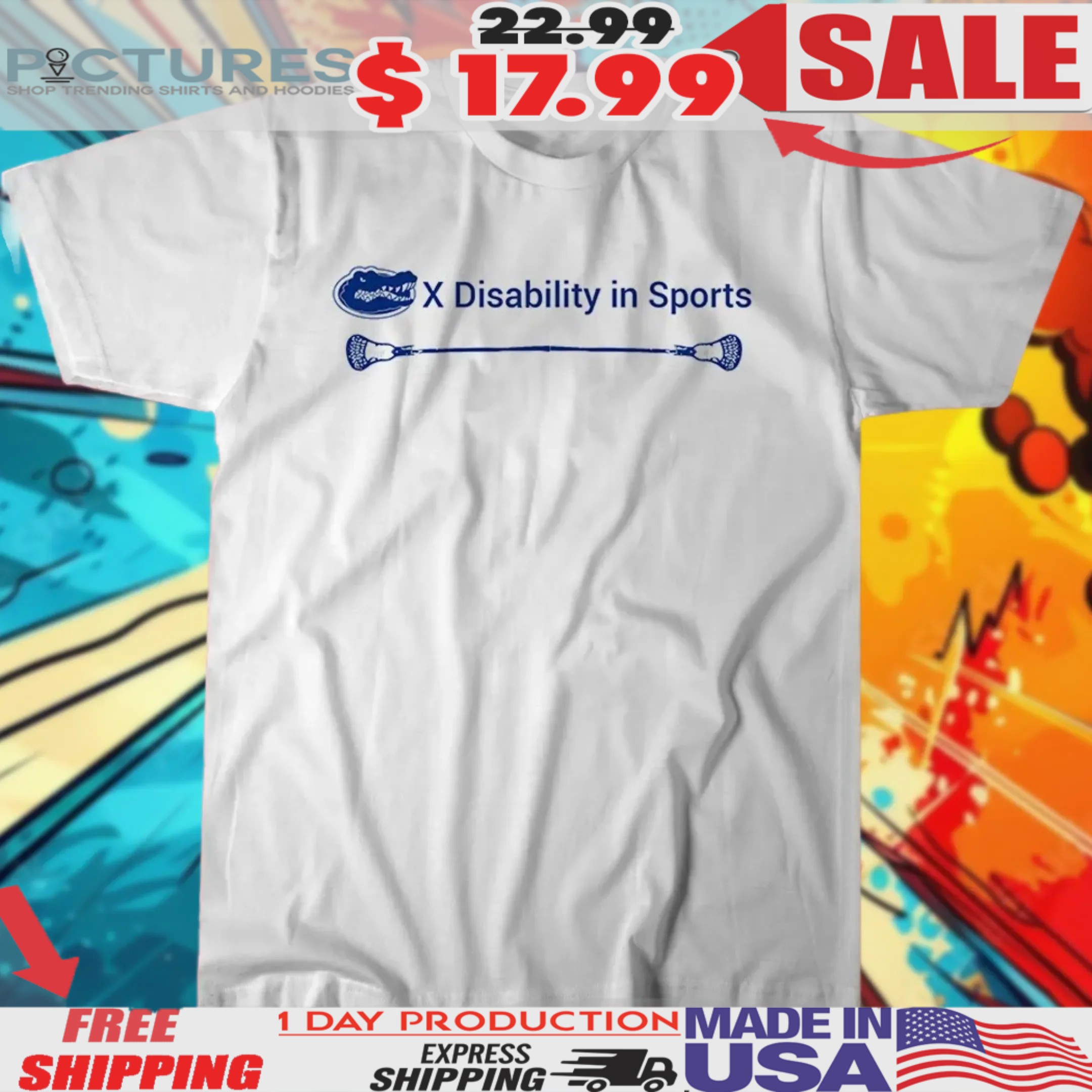 Florida Gators Lacrosse Disability In Sports Shirt