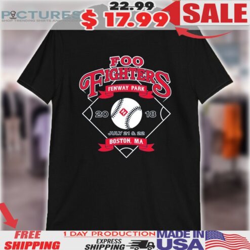 Foo Fighters Fenway Park Boston MA 2018 MLB Shirt