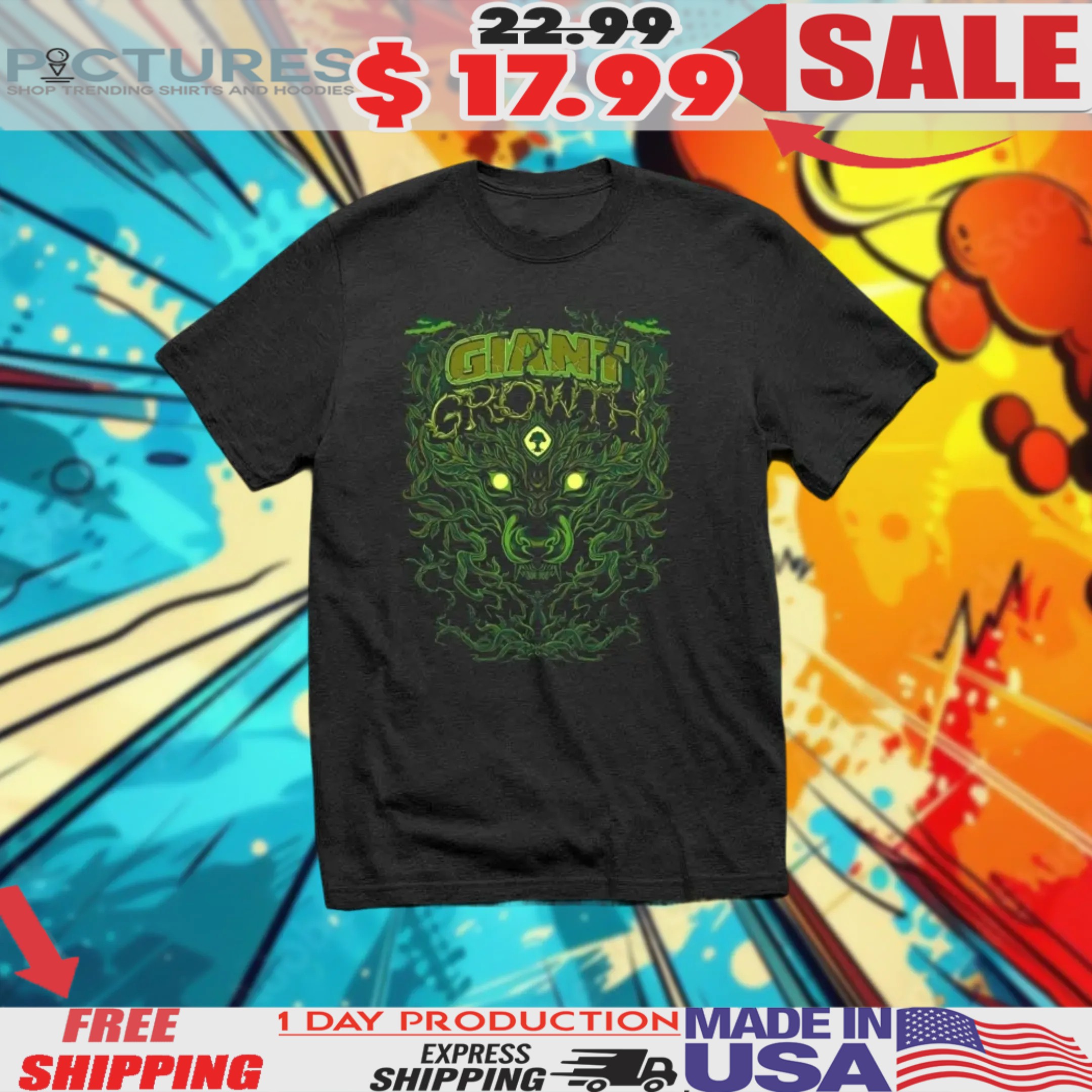 Giant Growth Wolf Shirt