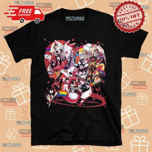Hazbin Hotel Pride Flags Group T Shirt