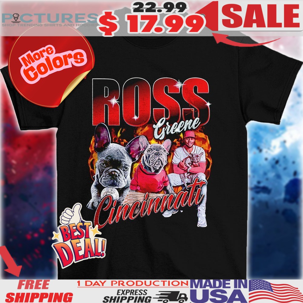 Hip Hop Ross Greene Cincinnati Reds bulldog baseball bootleg style shirt