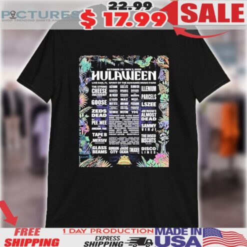 Hulaween Festival 2025 Live OAK FL Suwannee Music Park From October 30th To November 2nd Shirt