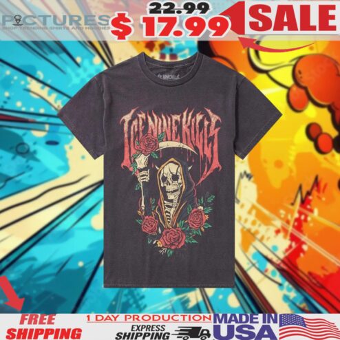 Ice Nine Kills Devil Reaper & Roses Skeleton Shirt