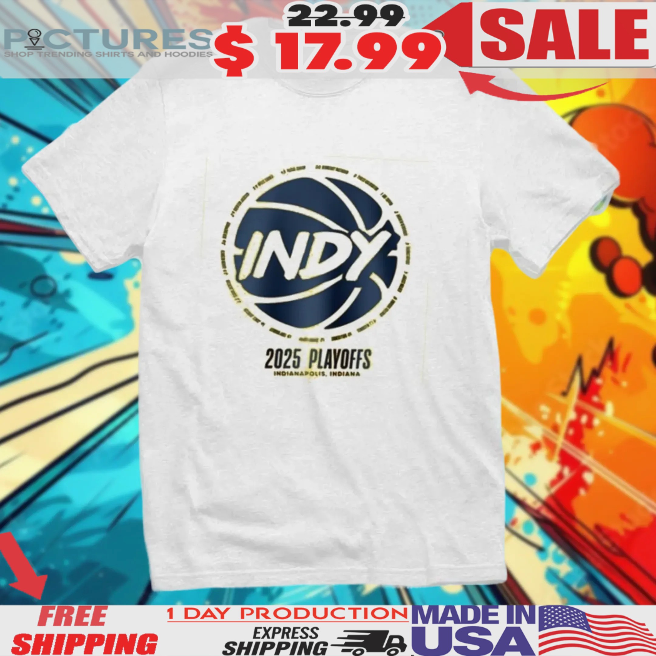 Indiana Pacers Game 2025 Playoffs Shirt