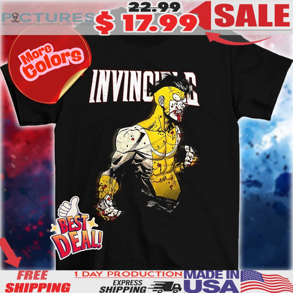 Invincible comics anime graphic shirt