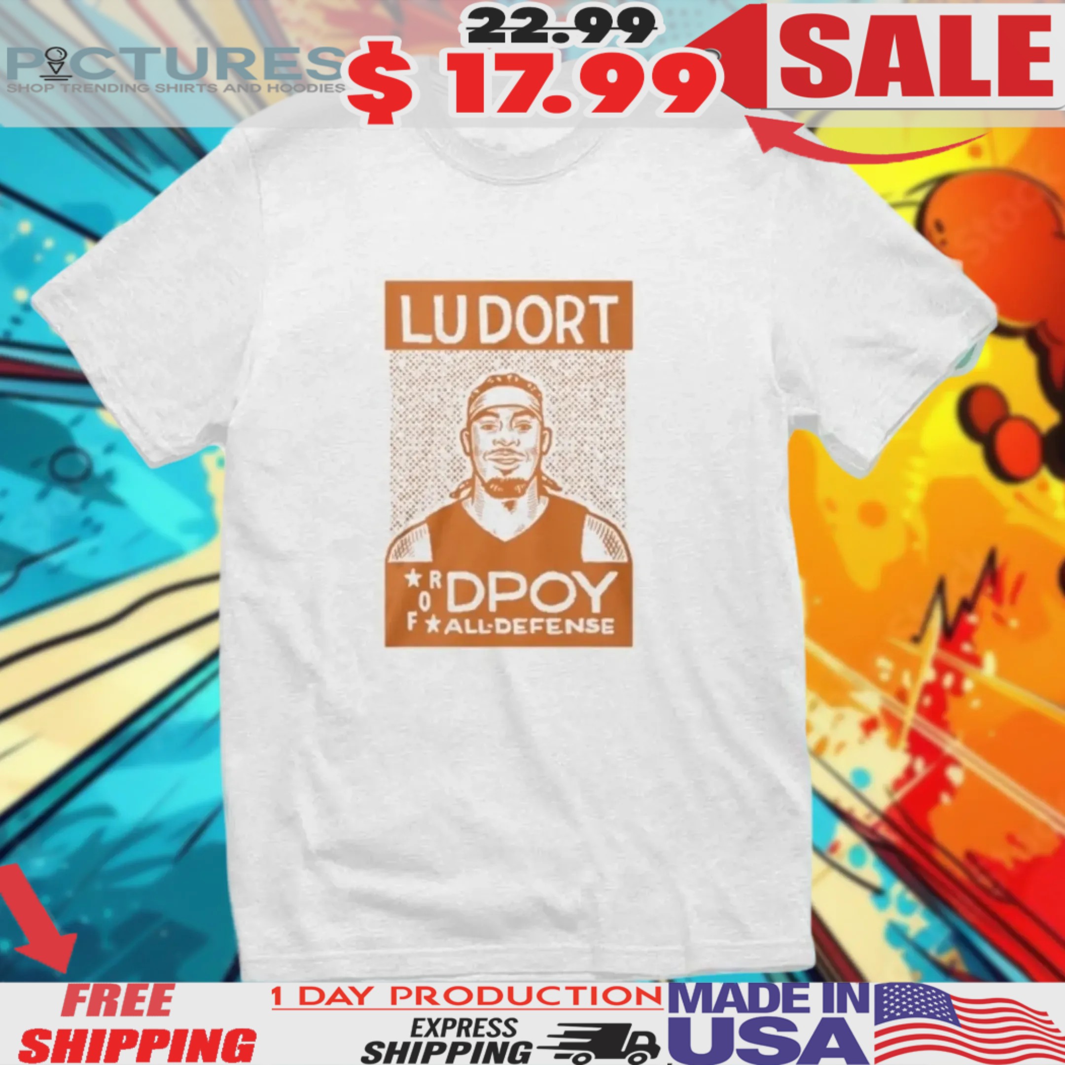 J-Dub Lu Dort For Dpoy All Defense Shirt