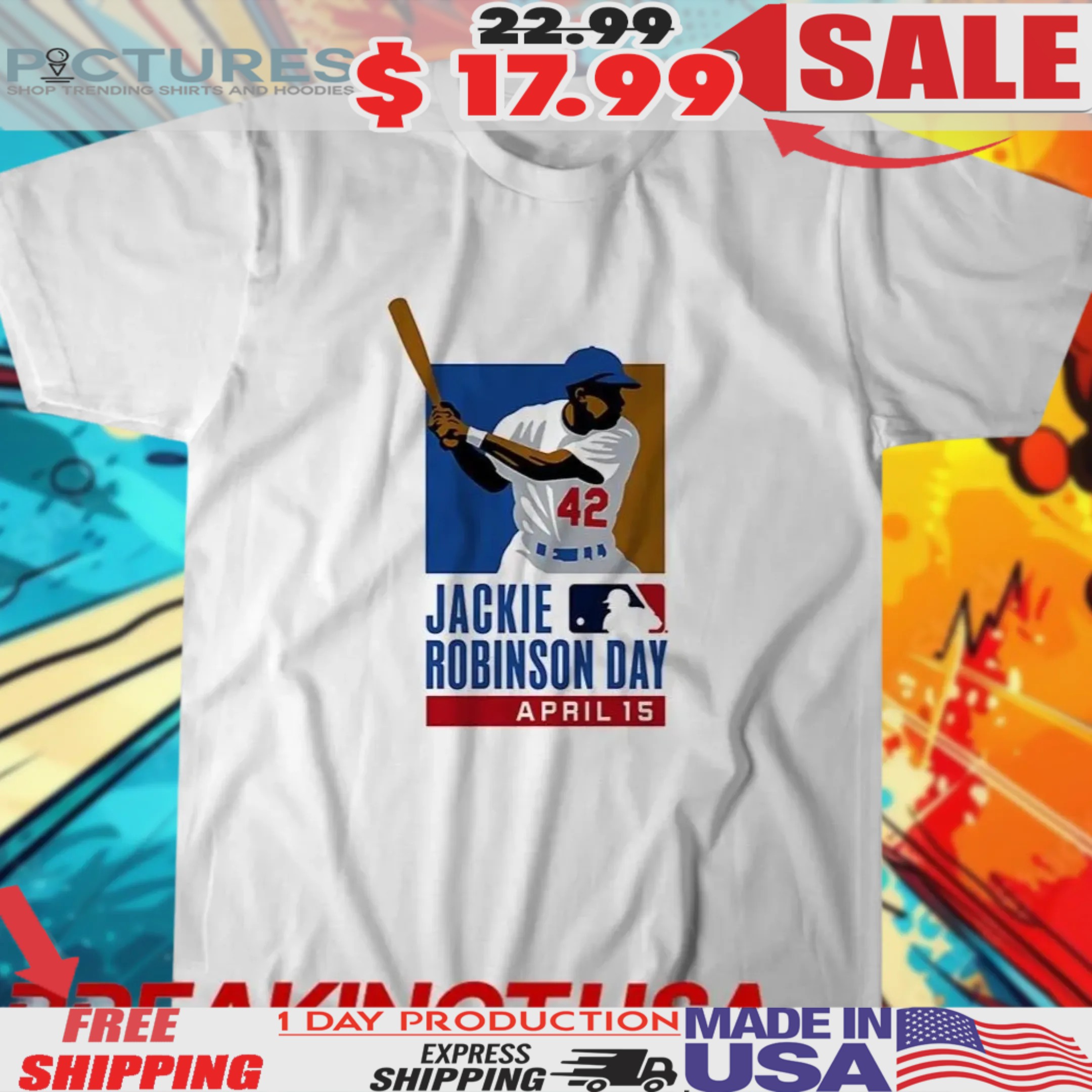Jackie Robinson Day MLB Celebrating The Legacy Shirt