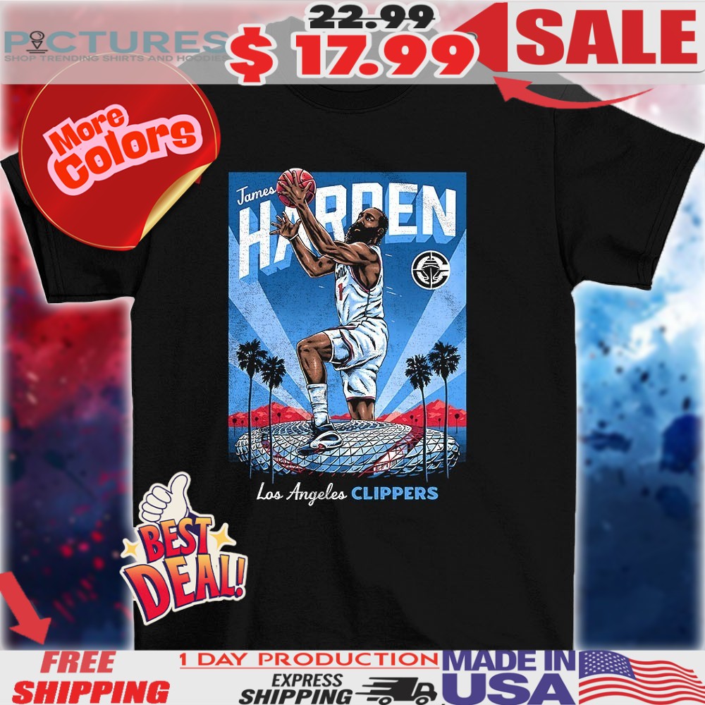James Harden Los Angeles Clippers Skyline Dunk Pose shirt