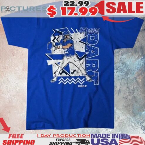 Jaxson Dart New York Giants 90s Style Shirt