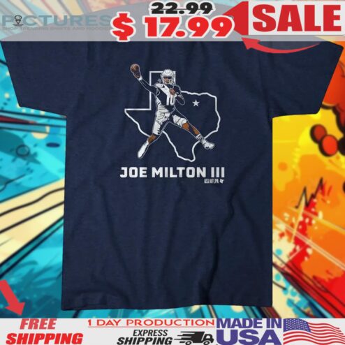 Joe Milton III State Star Dallas Cowboys Shirt