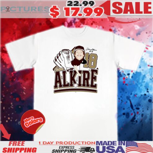 John Alkire Texas State Bobcats baseball caricature chibi 2025 shirt