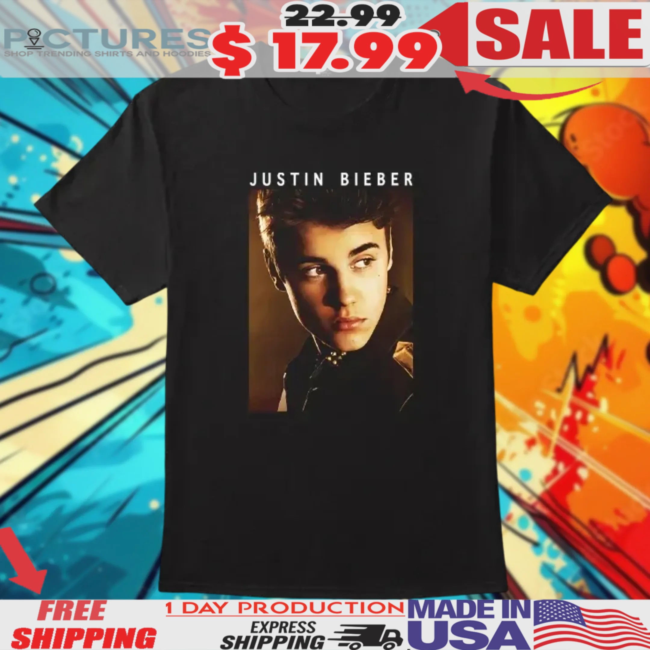 Justin Believe 2012 Believe Tour Shirt
