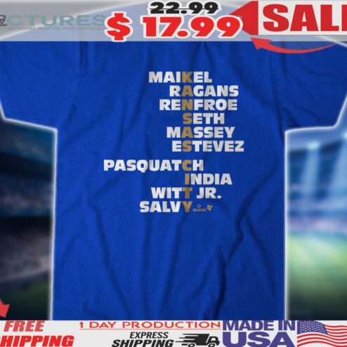 Kansas City Royals Names 2025 Maikel Ragans Renfroe Seth Massey Estevez Shirt