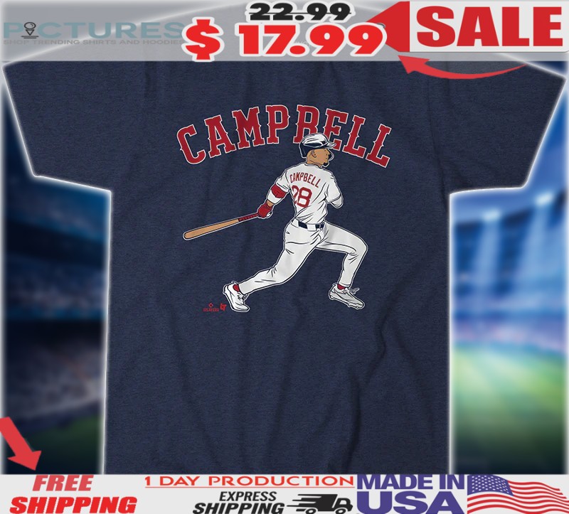 Kristian Campbell Boston Red Sox Baseball Slugger Swing Shirt