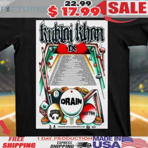 Kublai Khan TX North America Sep 18 – Oct 26 2025 Tour Poster Shirt