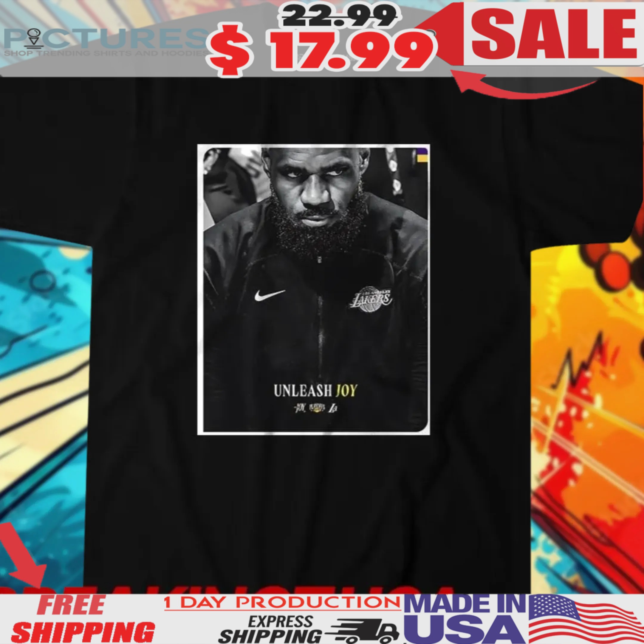 LeBron James Unleash Joy Los Angeles Lakers Playoff 2025 Shirt