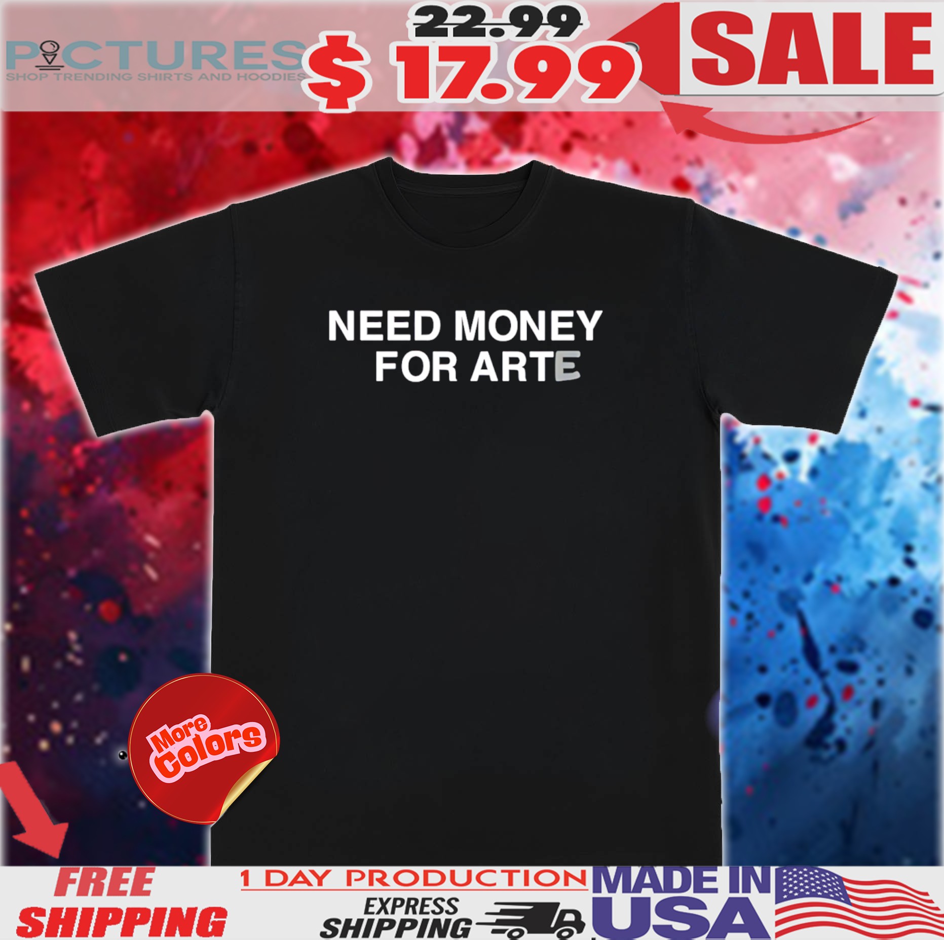 Lebron James Wearing Need Money For Arte Shirt