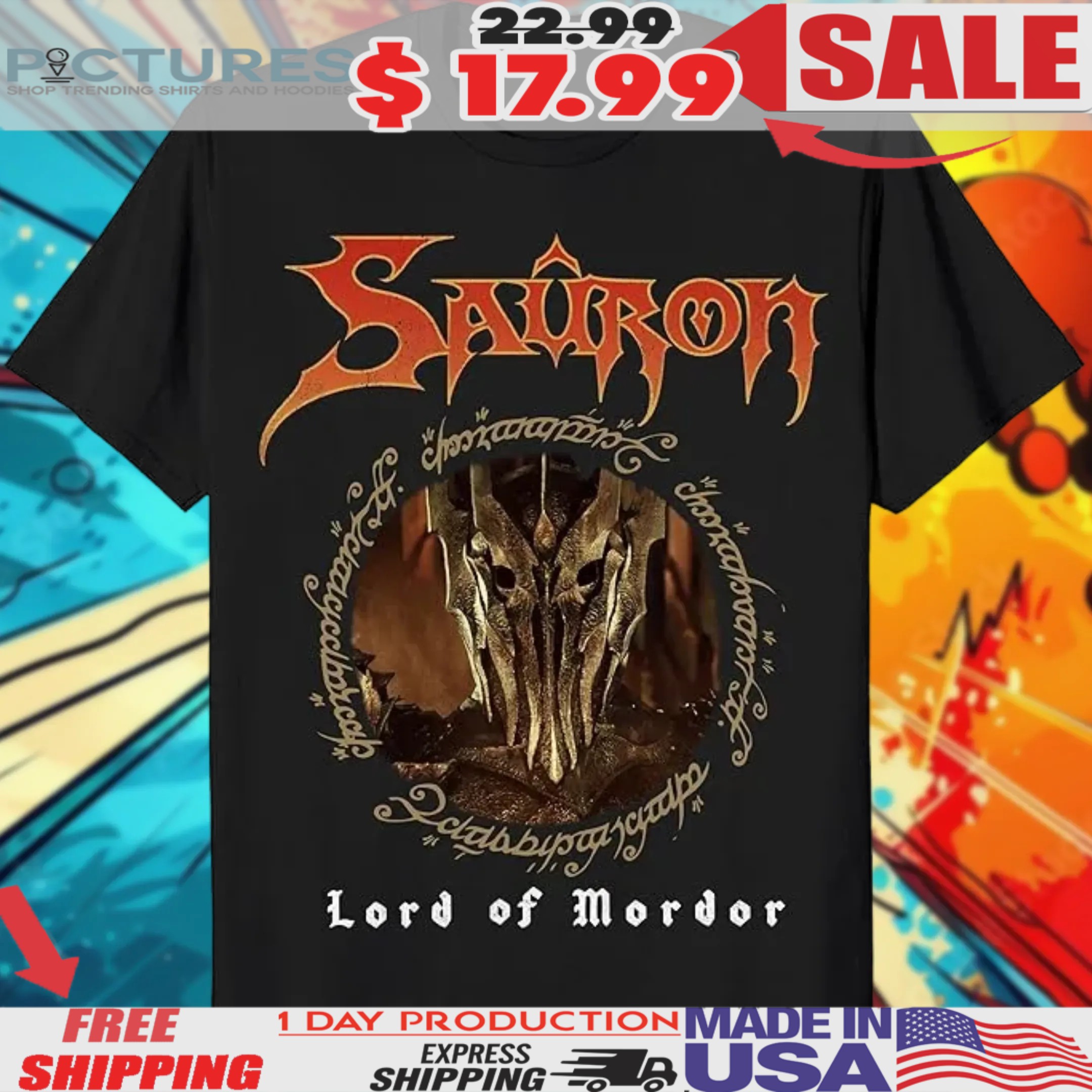 Lord Of The Rings Sauron Lord Of Morder Shirt