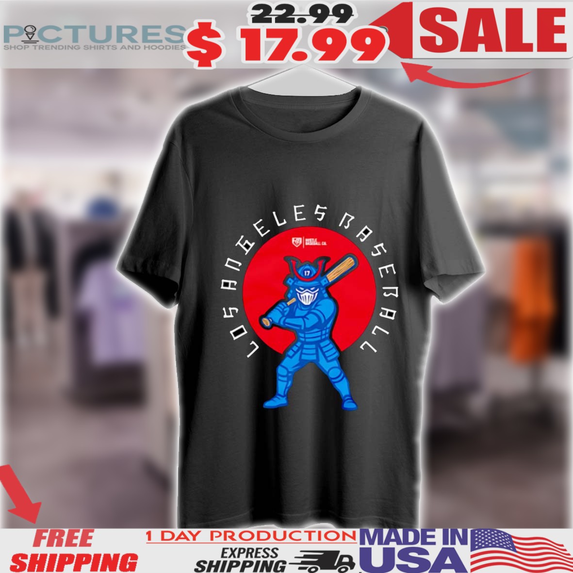 Los Angeles Samurai Baseball Shirt