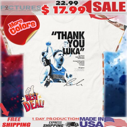 Luka Doncic Dallas Mavericks Thank You Luka Signature Shirt
