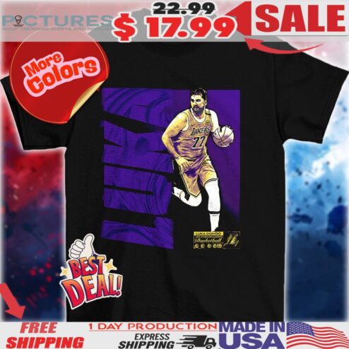 Luka Doncic Los Angeles Lakers NBA Basketball Player Wave Shirt