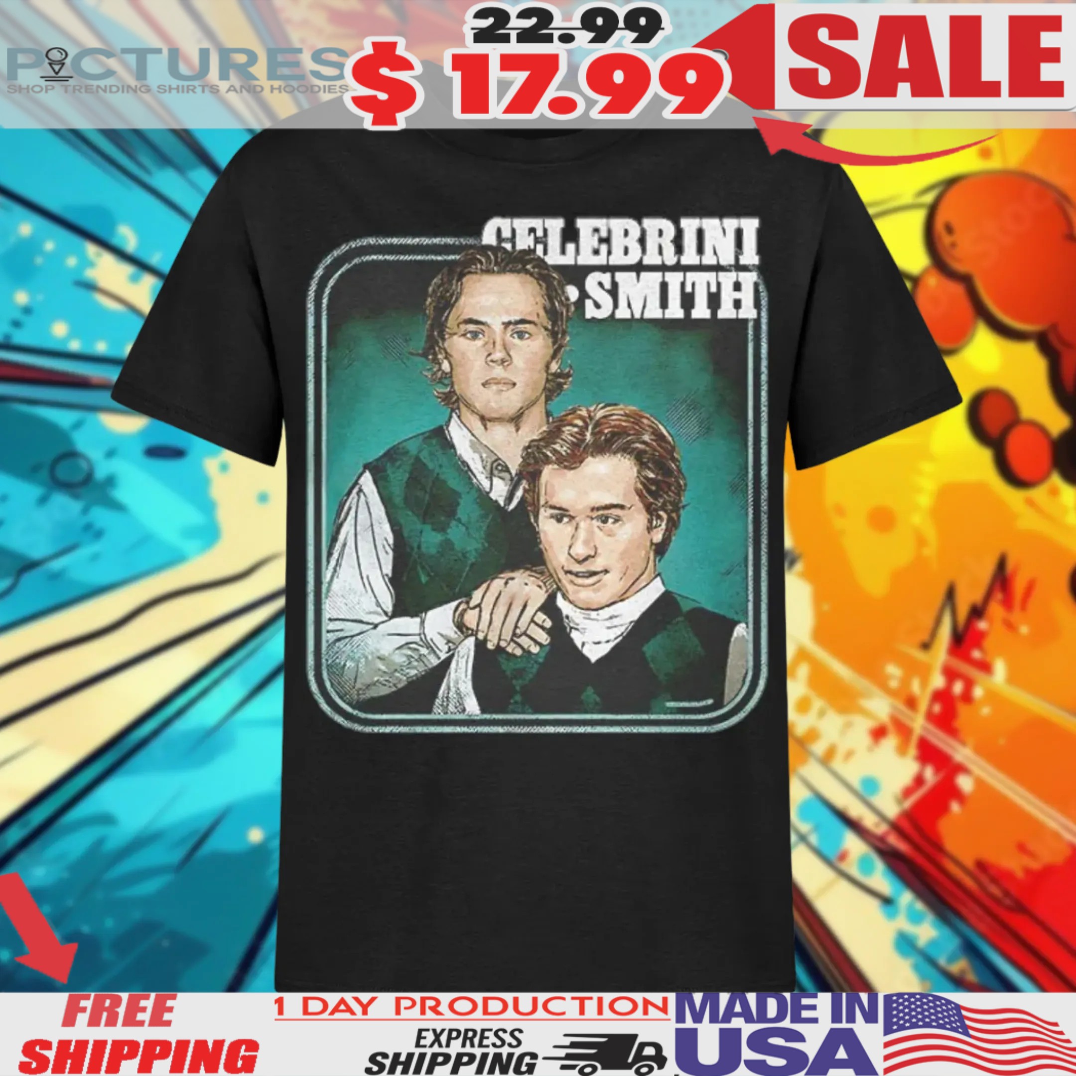 Macklin Celebrini And Will Smith Step Brothers Shirt