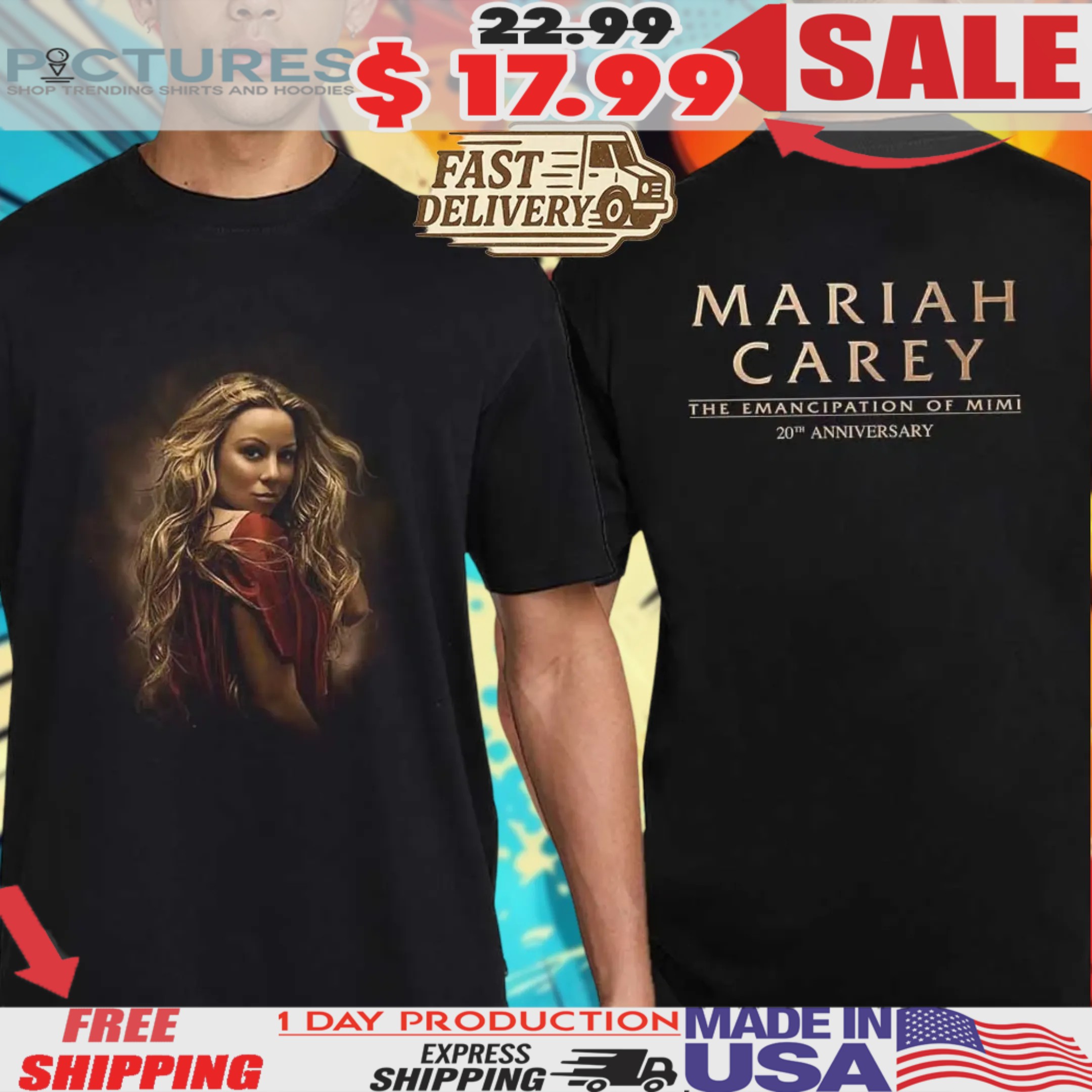 Mariah Carey 20 Year Anniversary Mimi Shirt