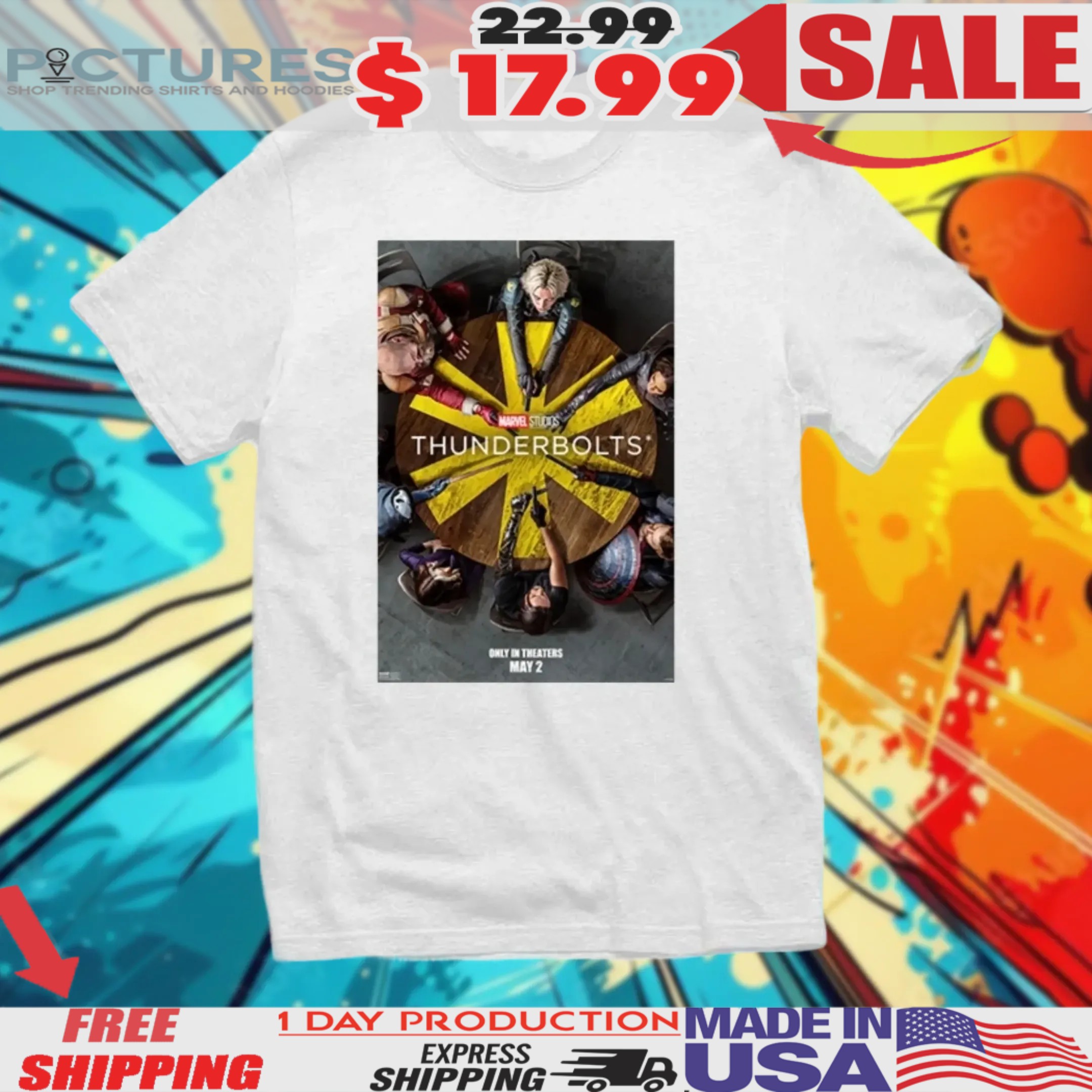 Marvel Thunderbolts Poster May 2 2025 Shirt