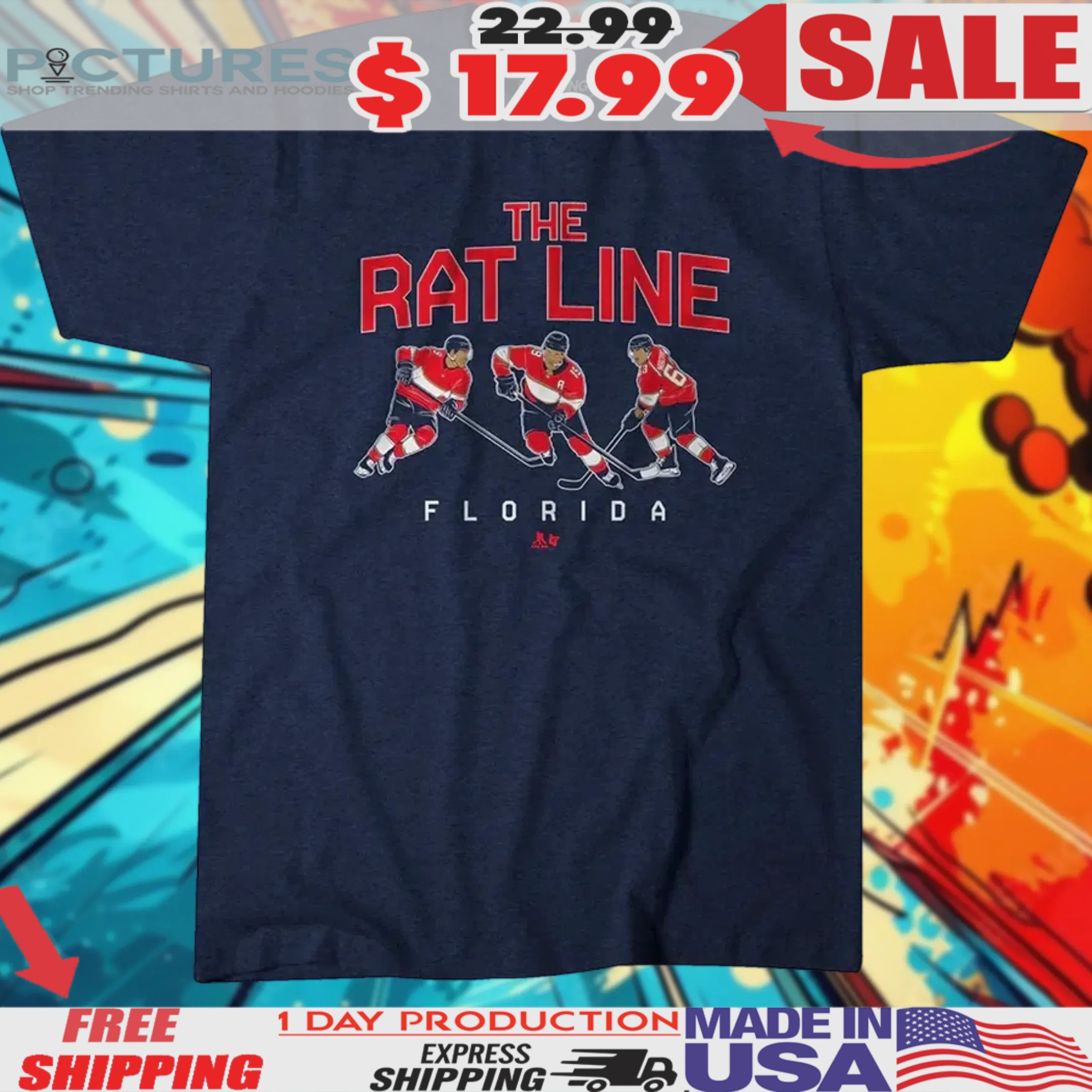 Matthew Tkachuk Sam Bennett & Brad Marchand The Rat Line Florida Panthers Shirt