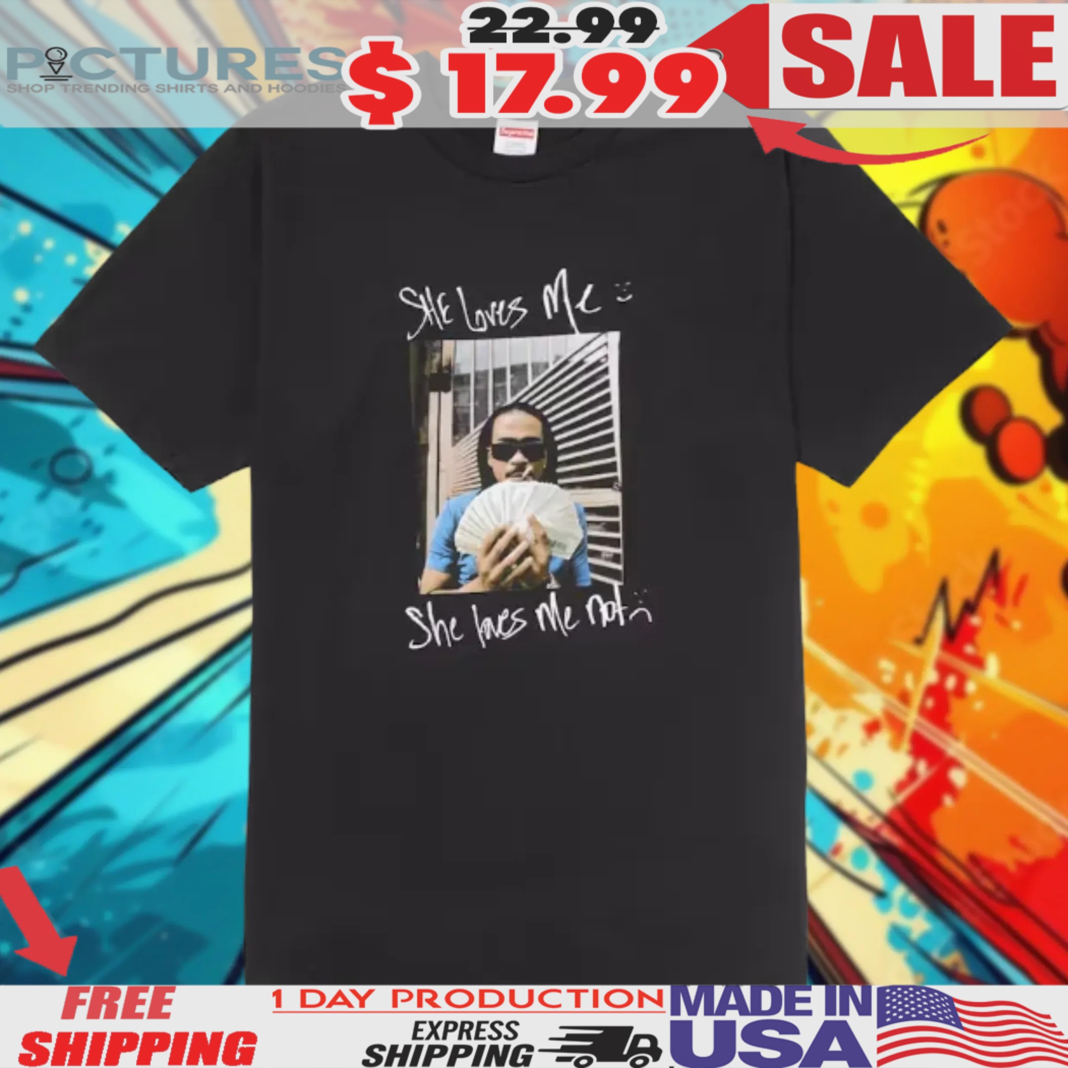 Max B Charley Wingate She Love Me She Loves Not Shirt