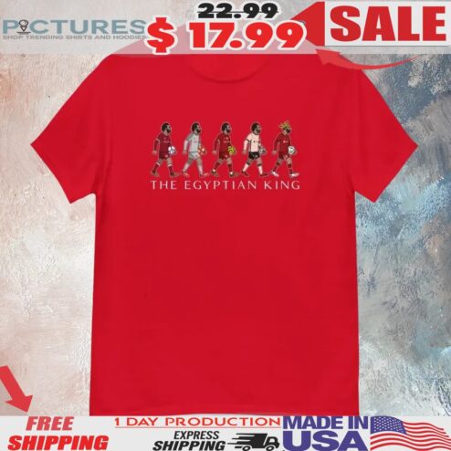 Mohamed Salah Premier League Liverpool The Egyptian King Cartoon Shirt