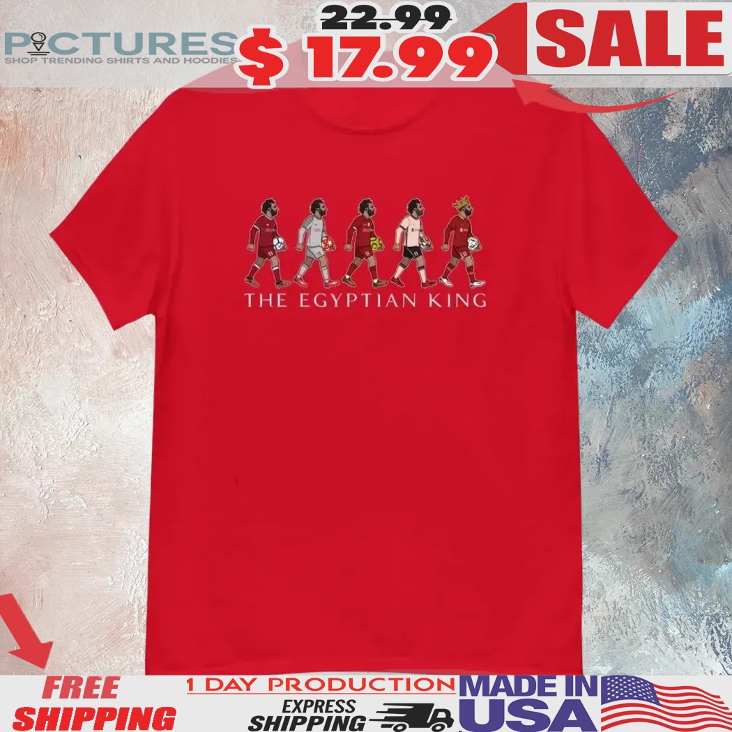 Mohamed Salah Premier League Liverpool The Egyptian King Cartoon Shirt