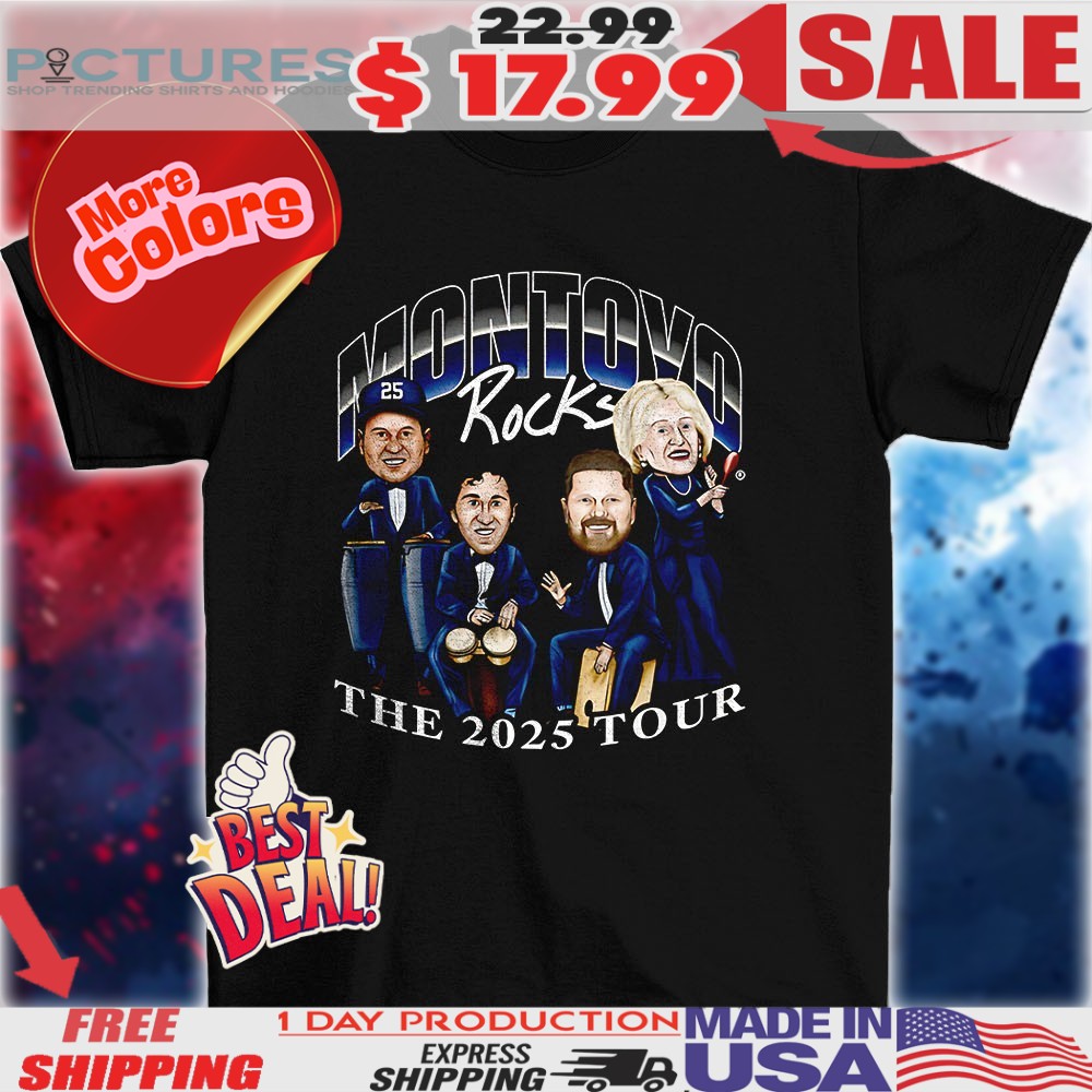 Montoyo Rock Band The 2025 Tour Cartoon Shirt