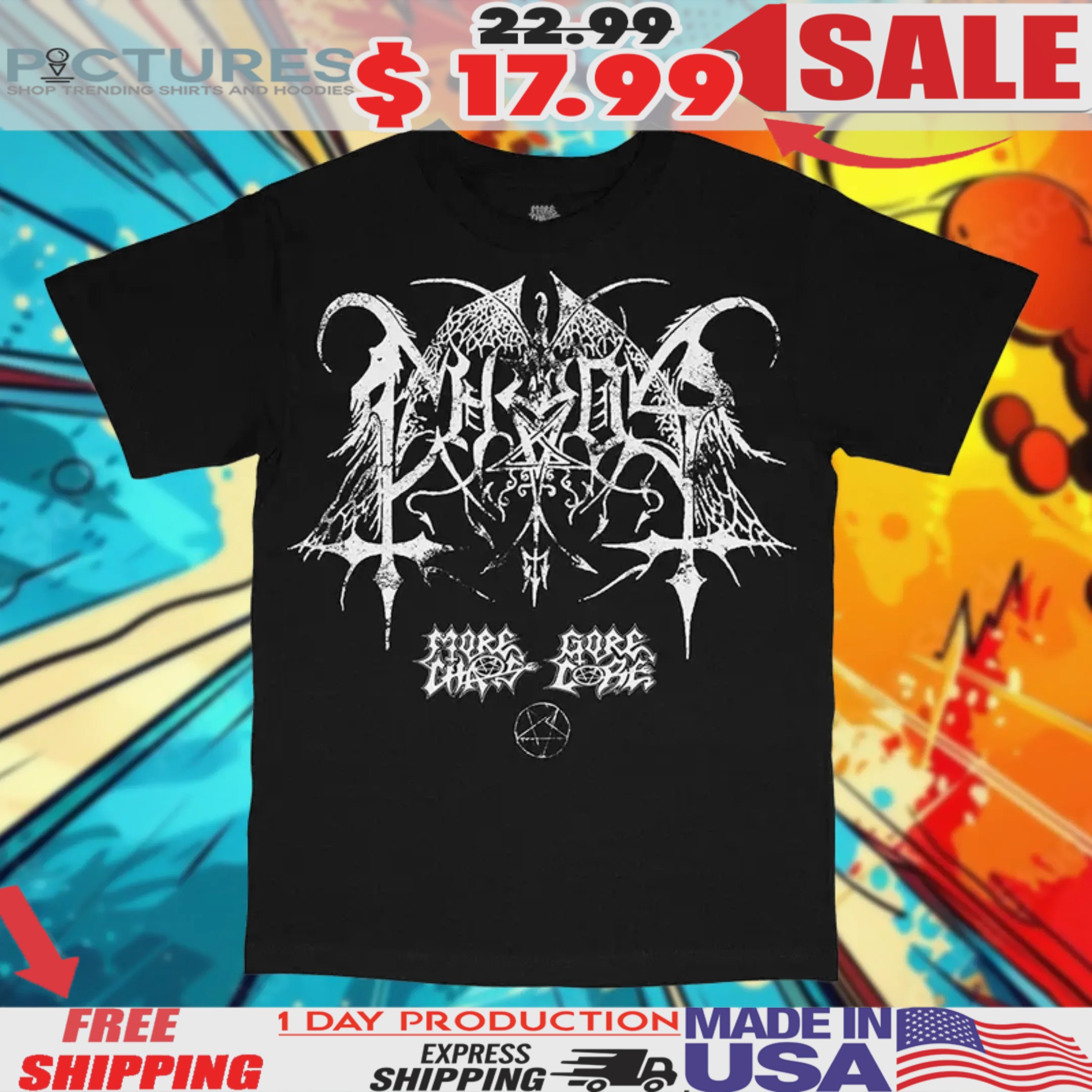 More Chaos Upside Down Chaos Shirt