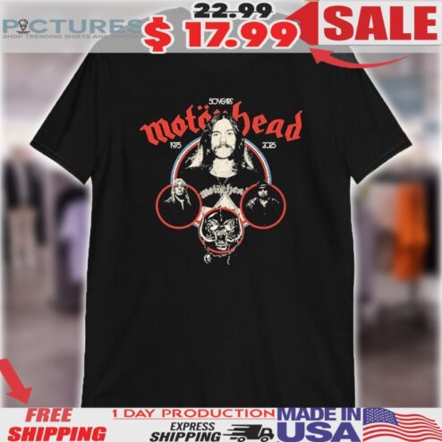 Motorhead 50 Years 1975 2025 Shirt