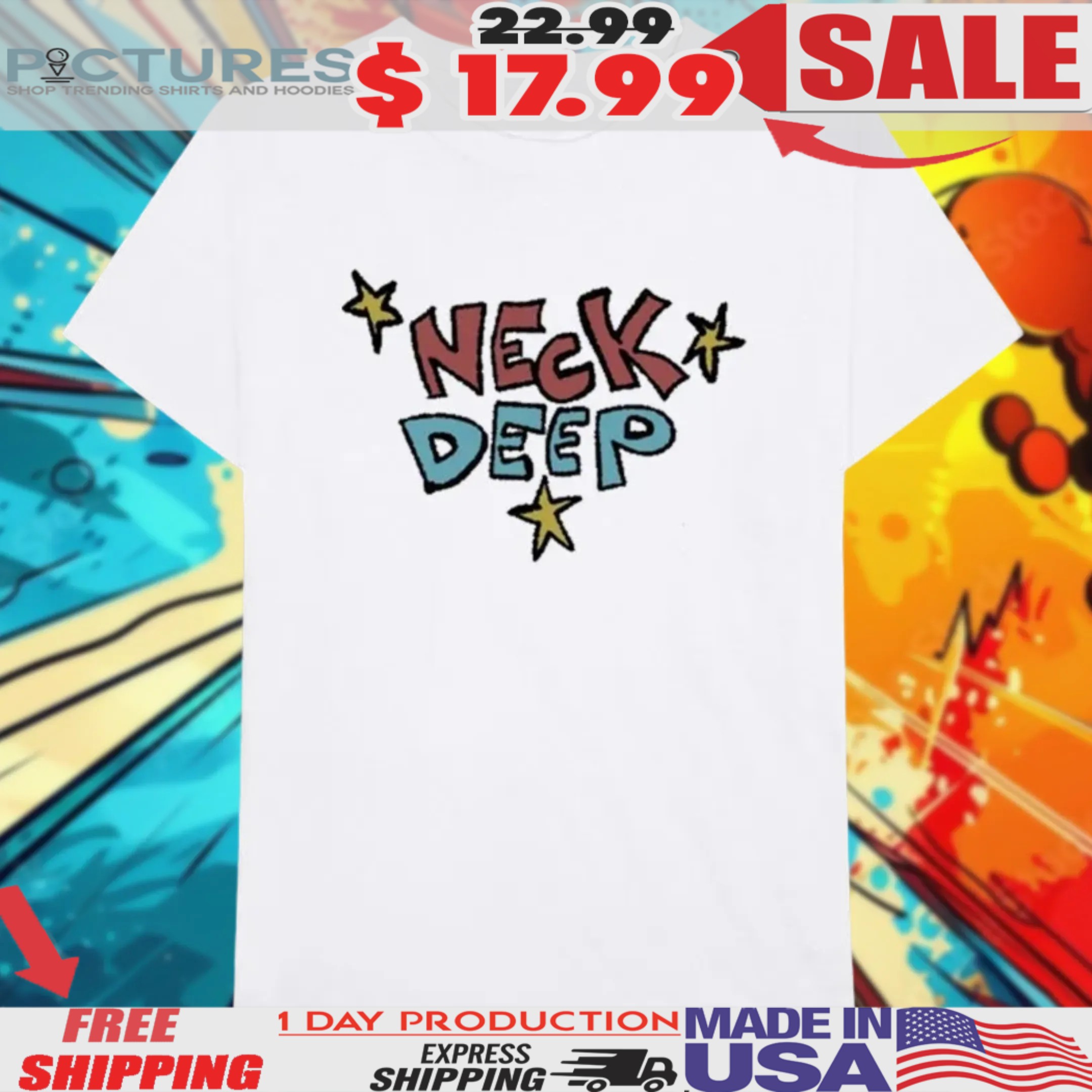 Neck Deep Slam Dunk Festival Mini Magazine World Exclusive 2025 Shirt