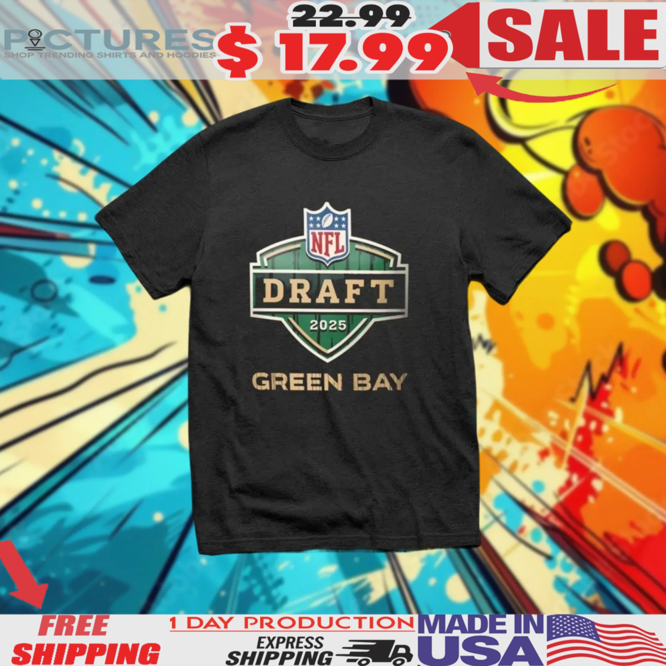 Nfl Draft 2025 Fair Catch Green Bay Shirt