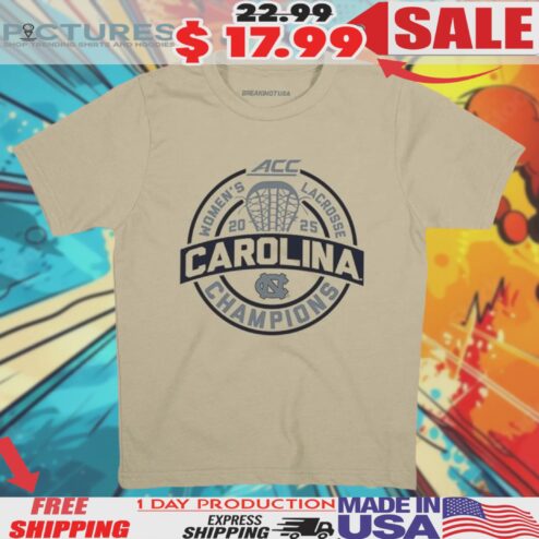North Carolina Tar Heels 2025 ACC Women’s Lacrosse Regular Season Champions Shirt