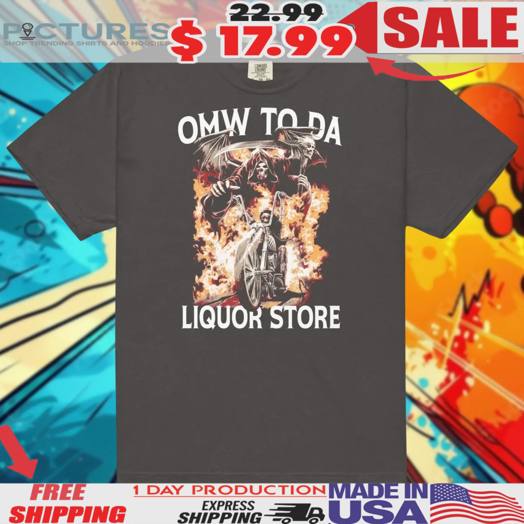 OMW To Da Liquor Store Hardcore Shirt OMW To Da Liquor Store Hardcore Shirt