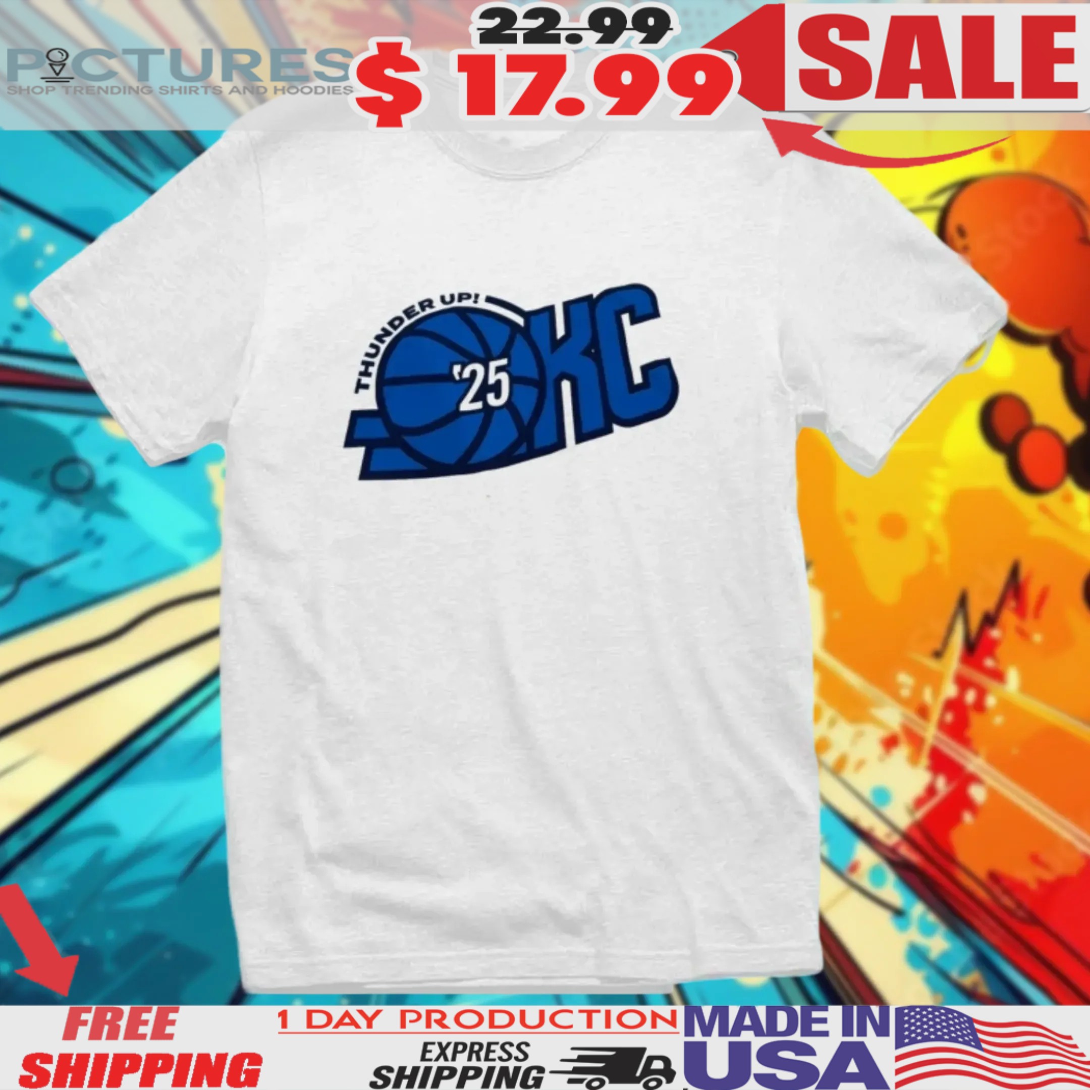 Oklahoma City Okc Thunder Up '25 Shirt