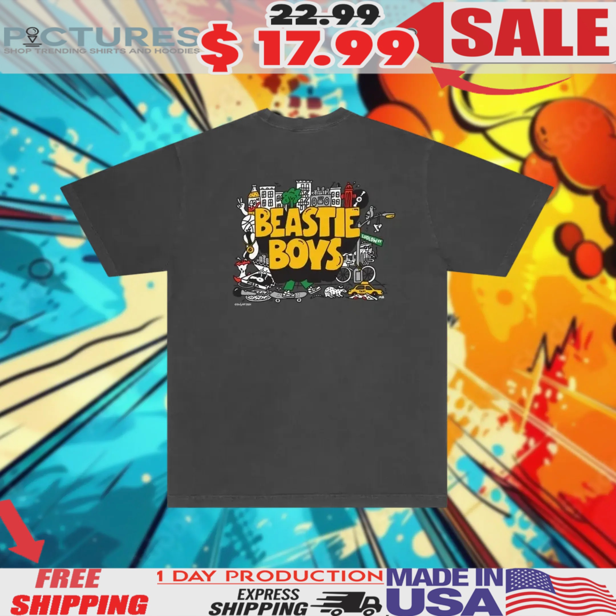 Only NY x Beastie Boys Collage Shirt