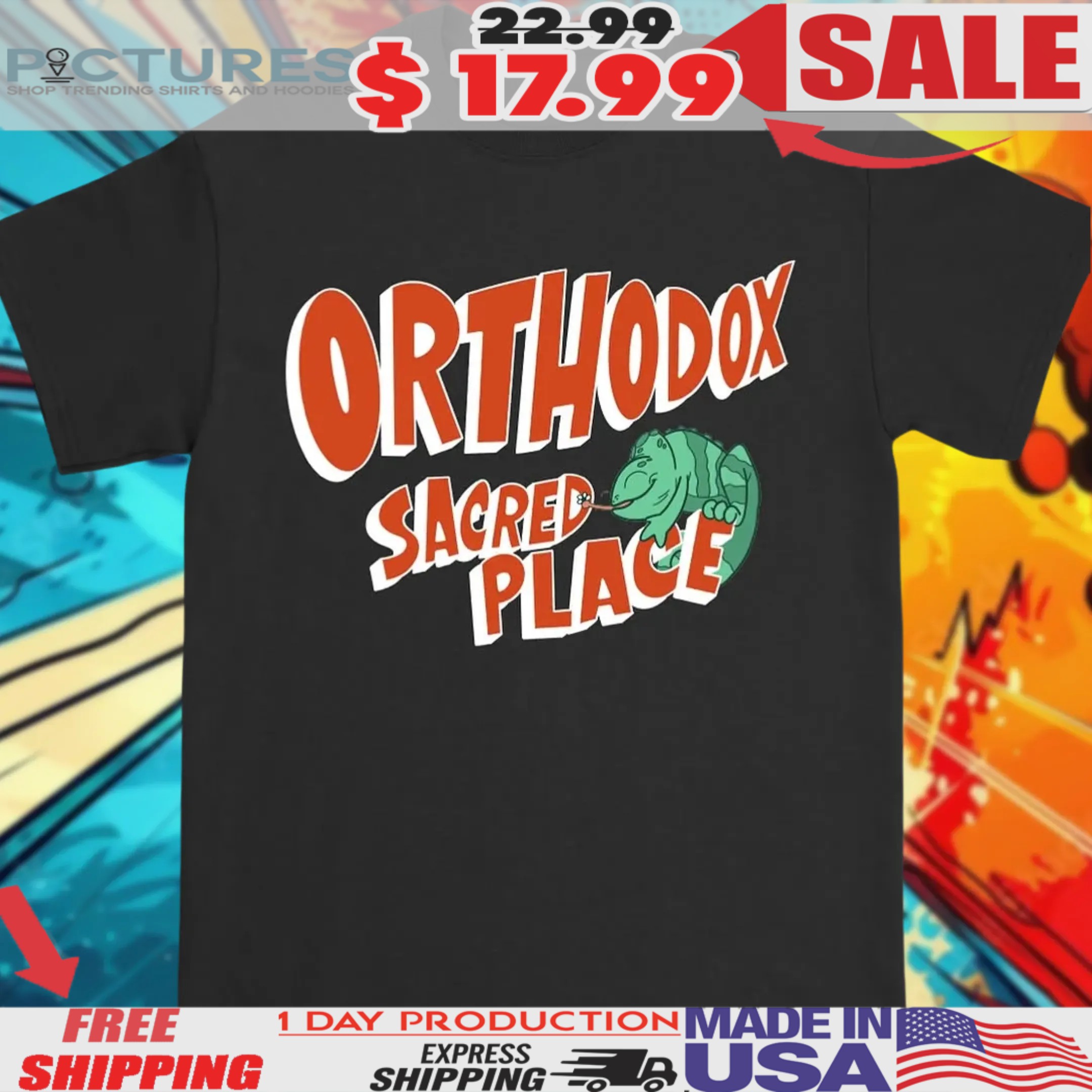 Orthodox Sacred Place Chameleon Shirt