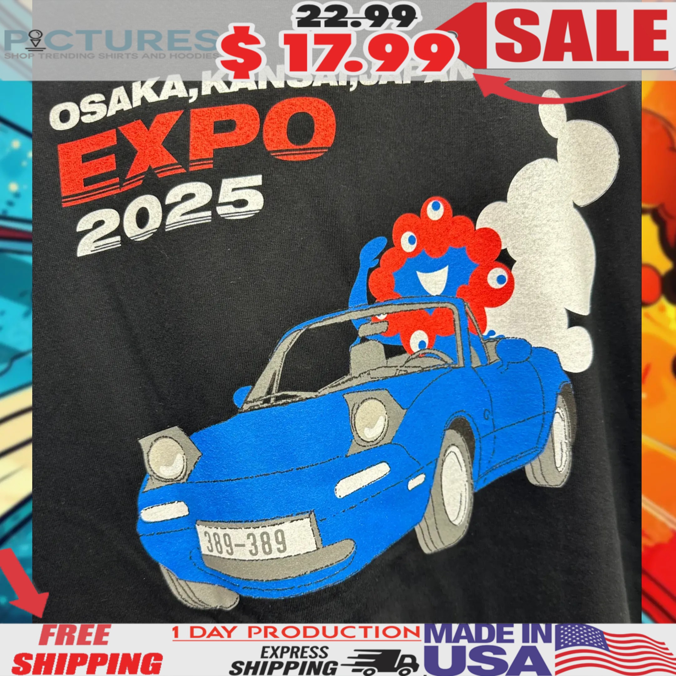 Osaka Kansai Japan Expo 2025 Car Shirt Osaka Kansai Japan Expo 2025 Car Shirt